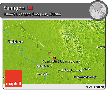 Physical Panoramic Map of Samigon