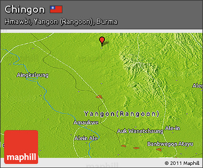 Physical Panoramic Map of Chingon