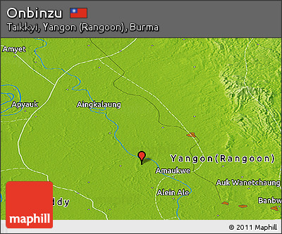 Physical Panoramic Map of Onbinzu