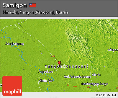 Physical Panoramic Map of Samigon