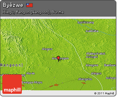 Physical Panoramic Map of Byēzwe