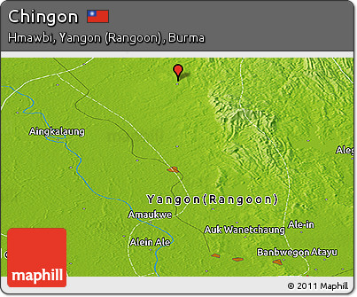 Physical Panoramic Map of Chingon
