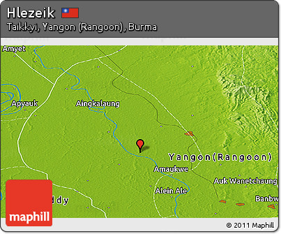 Physical Panoramic Map of Hlezeik