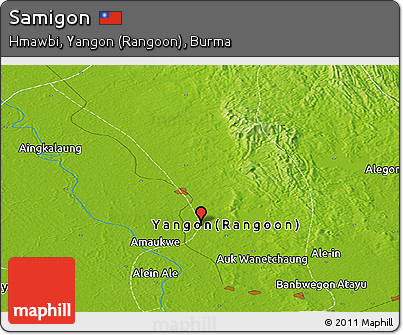 Physical Panoramic Map of Samigon