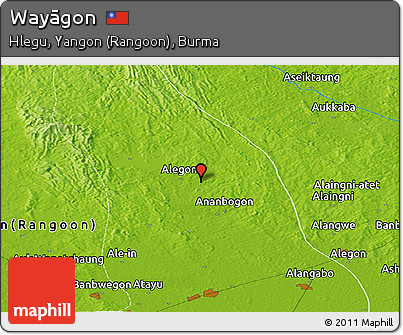 Physical Panoramic Map of Wayāgon