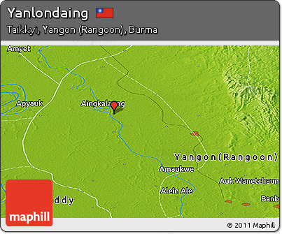 Physical Panoramic Map of Yanlondaing