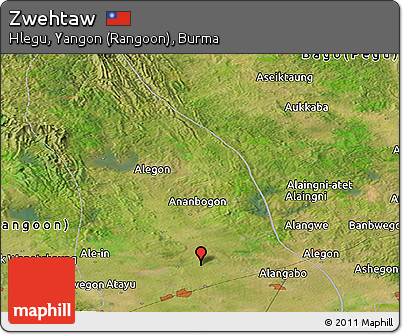 Satellite Panoramic Map of Zwehtaw