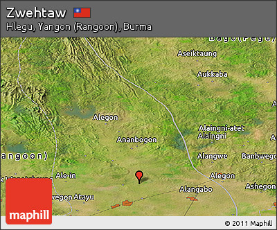 Satellite Panoramic Map of Zwehtaw