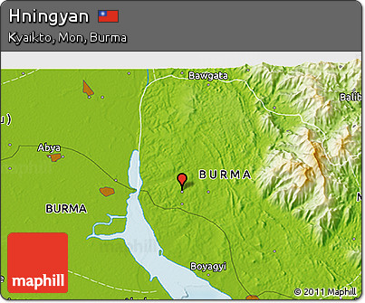 Physical 3D Map of Hningyan