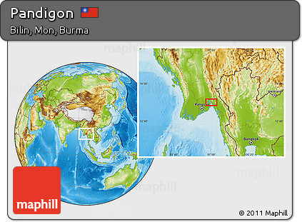 Physical Location Map of Pandigon