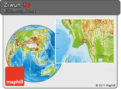 Physical Location Map of Ziwun