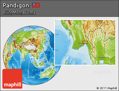 Physical Location Map of Pandigon