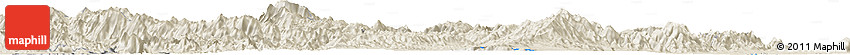 Shaded Relief Horizon Map of the Area around 17° 20' 20" N, 98° 40' 30" E