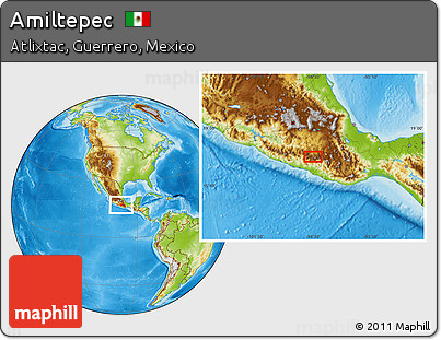 Physical Location Map of Amiltepec