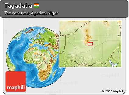 Physical Location Map of Tagadaba