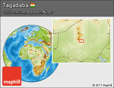 Physical Location Map of Tagadaba