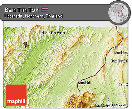 Physical 3D Map of Ban Tin Tok