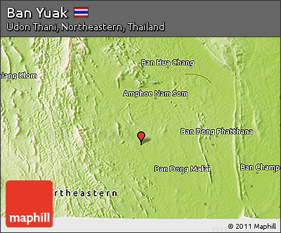 Physical 3D Map of Ban Yuak