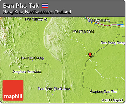 Physical 3D Map of Ban Pho Tak