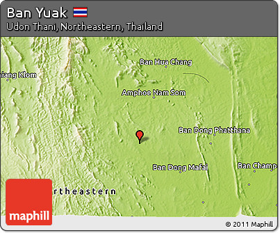 Physical 3D Map of Ban Yuak