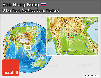 Physical Location Map of Ban Nong Kong