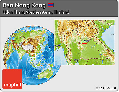 Physical Location Map of Ban Nong Kong