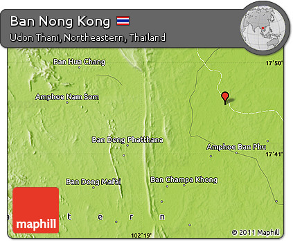 Physical Map of Ban Nong Kong