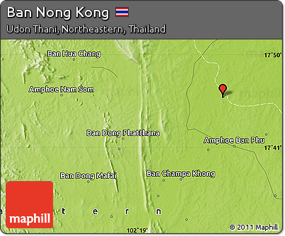 Physical Map of Ban Nong Kong