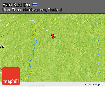 Physical 3D Map of Ban Kot Du