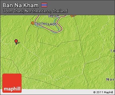 Physical 3D Map of Ban Na Kham