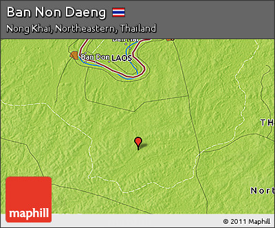 Physical 3D Map of Ban Non Daeng