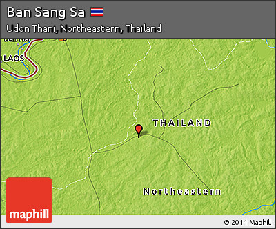 Physical 3D Map of Ban Sang Sa