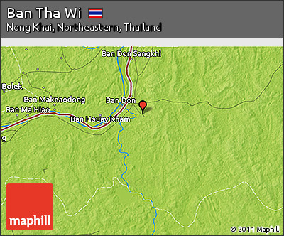 Physical 3D Map of Ban Tha Wi