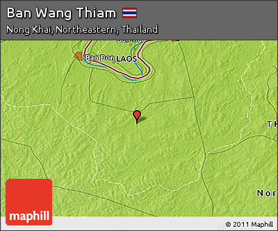 Physical 3D Map of Ban Wang Thiam