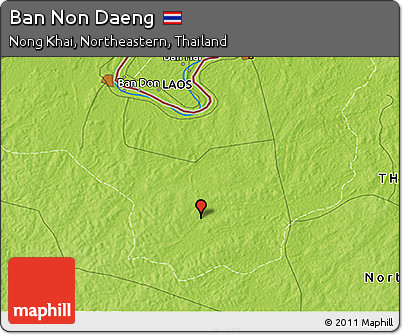 Physical 3D Map of Ban Non Daeng