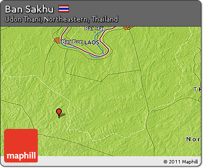 Physical 3D Map of Ban Sakhu
