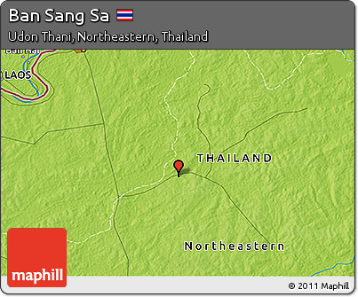 Physical 3D Map of Ban Sang Sa
