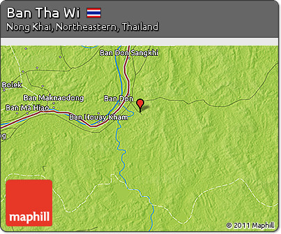 Physical 3D Map of Ban Tha Wi