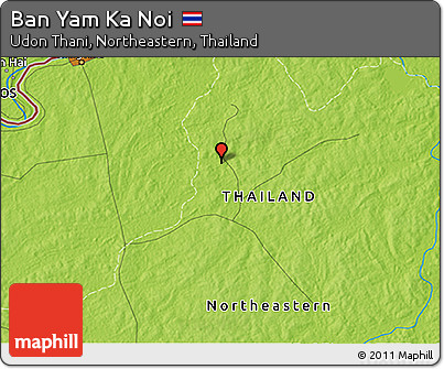 Physical 3D Map of Ban Yam Ka Noi