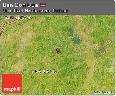 Satellite 3D Map of Ban Don Dua
