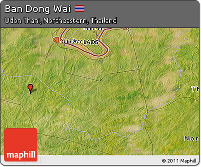 Satellite 3D Map of Ban Dong Wai