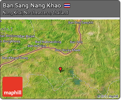 Satellite 3D Map of Ban Sang Nang Khao