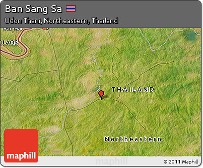Satellite 3D Map of Ban Sang Sa