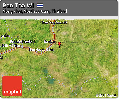 Satellite 3D Map of Ban Tha Wi