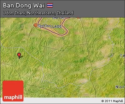 Satellite 3D Map of Ban Dong Wai
