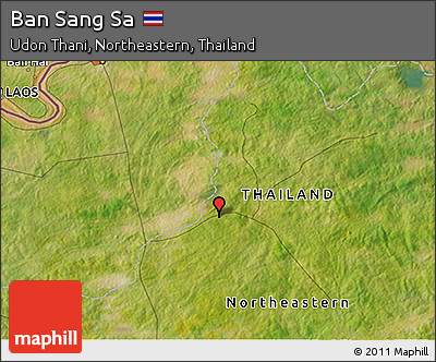 Satellite 3D Map of Ban Sang Sa