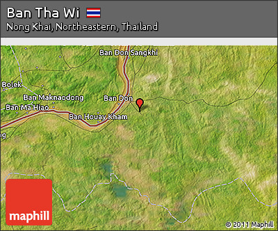 Satellite 3D Map of Ban Tha Wi