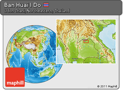 Physical Location Map of Ban Huai I Do