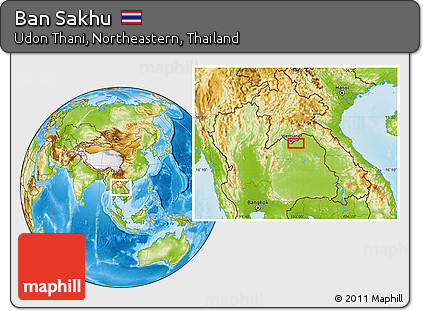 Physical Location Map of Ban Sakhu