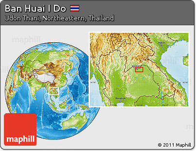 Physical Location Map of Ban Huai I Do